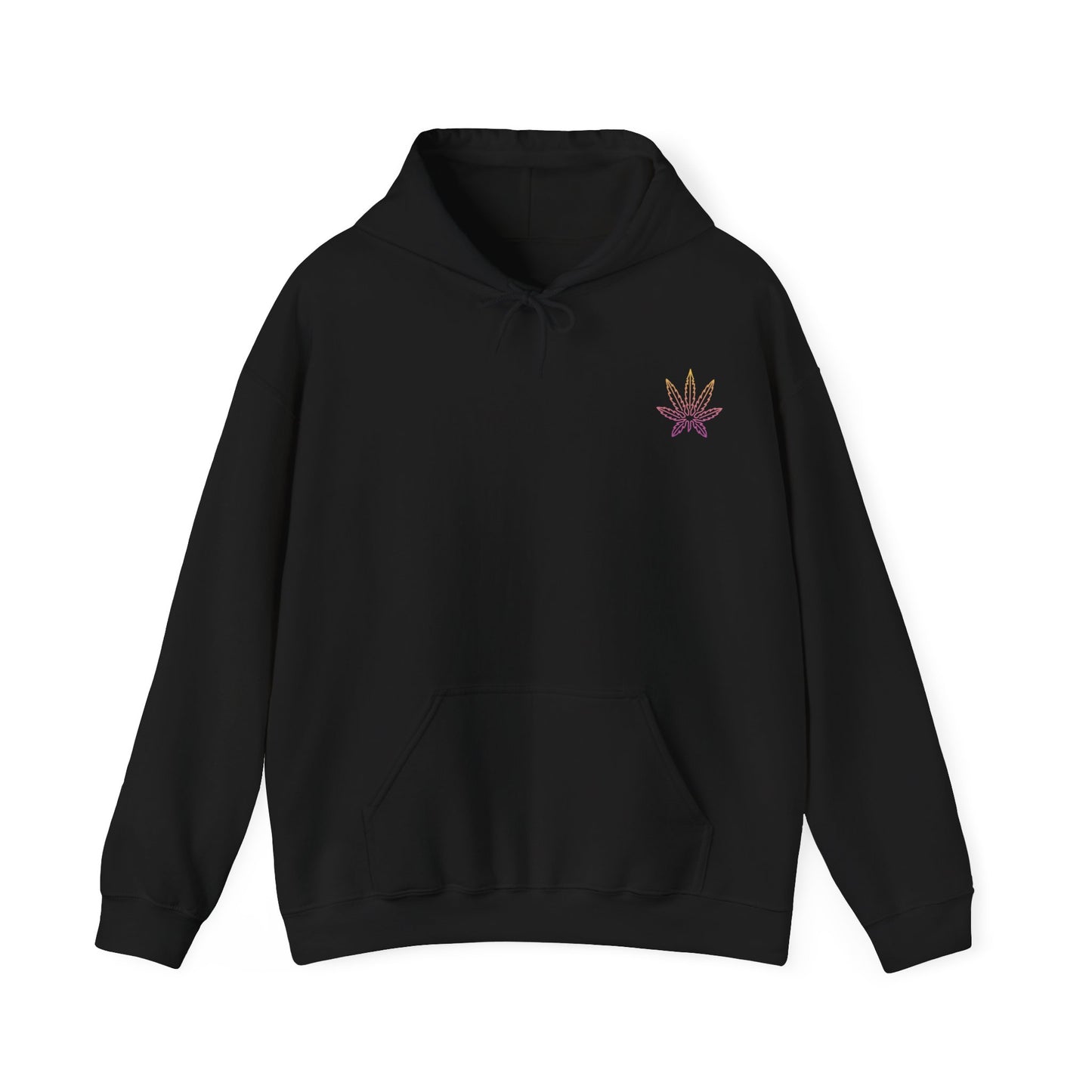 Multicoloured Weed Leaf Hoodie