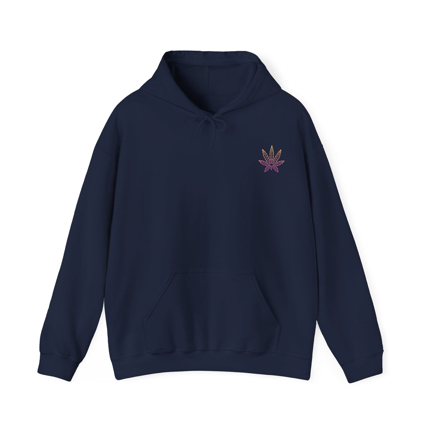 Multicoloured Weed Leaf Hoodie