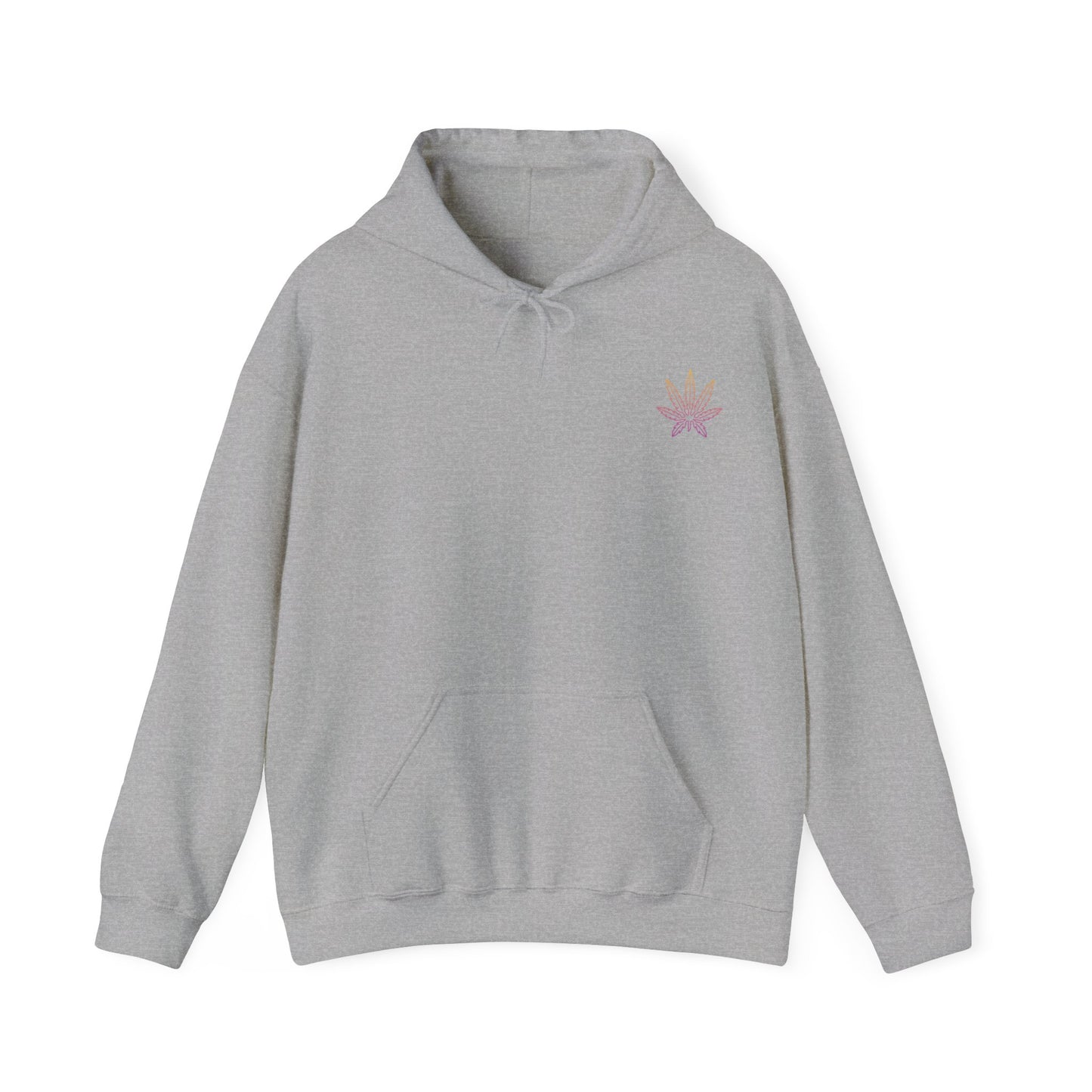 Multicoloured Weed Leaf Hoodie