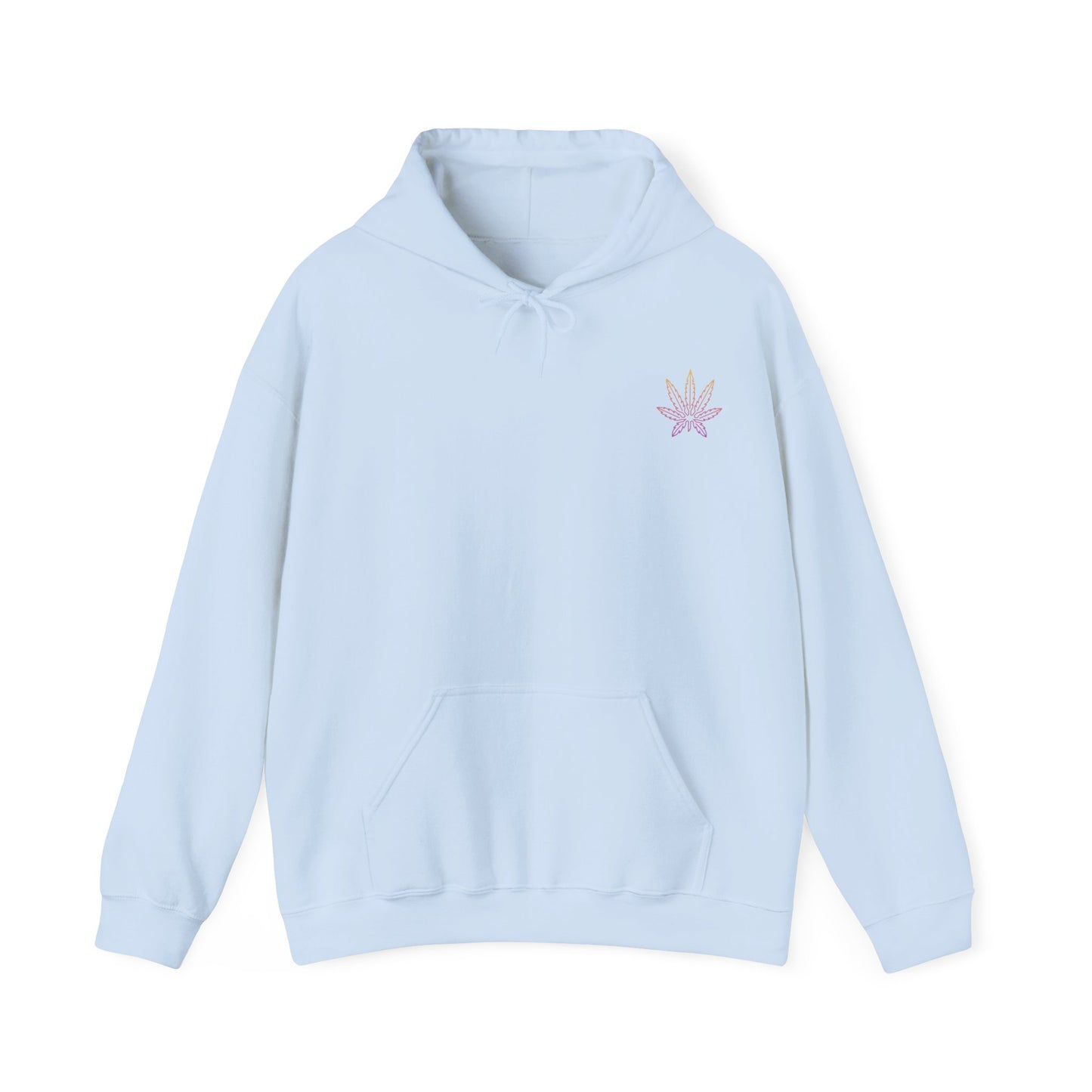 Multicoloured Weed Leaf Hoodie