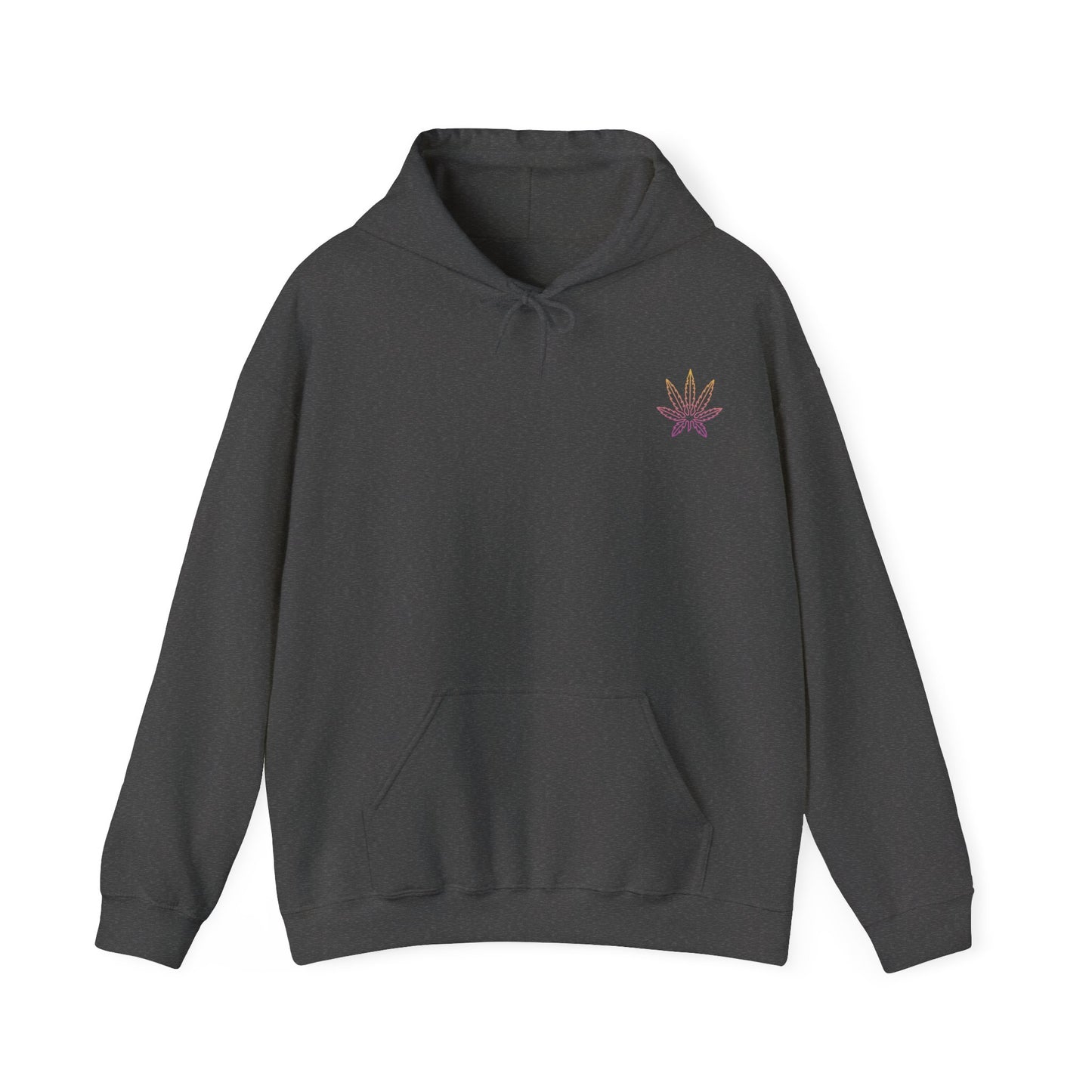 Multicoloured Weed Leaf Hoodie